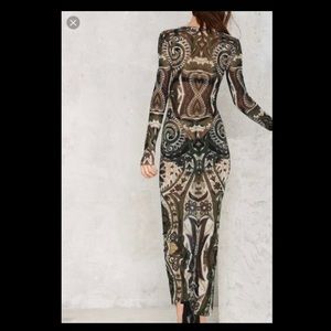 Nasty gal viper mesh maxi dress